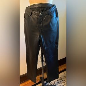 GENUINE LEATHER JEANS